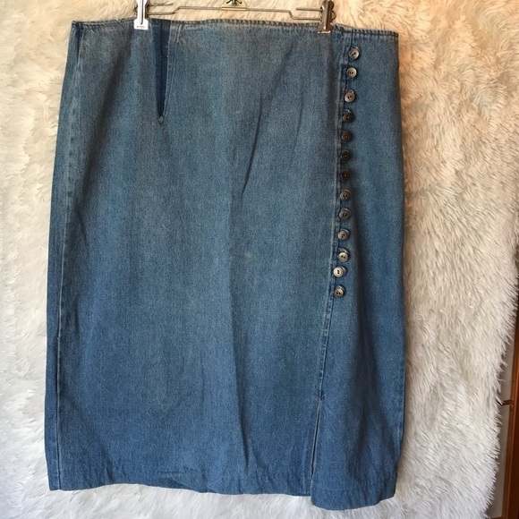 Kaktus denim jean skirt. Women’s size 2XL. - Picture 1 of 9
